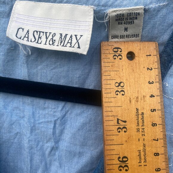 Cottagecore Grandma Denim Embroidered Vest - Picture 4 of 7